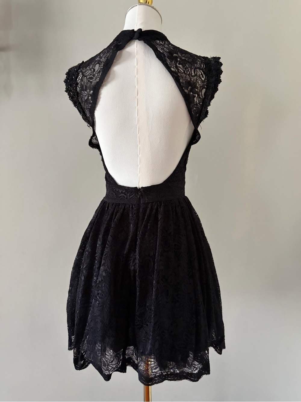 Alexis Vendela Black Lace Dress
